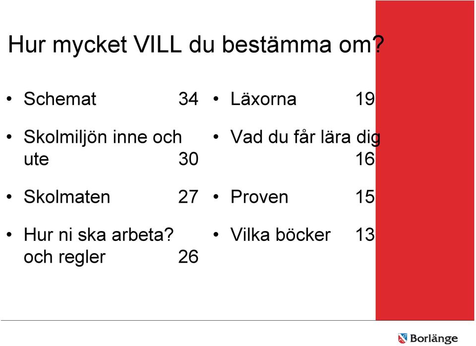 Skolmaten 27 Hur ni ska arbeta?