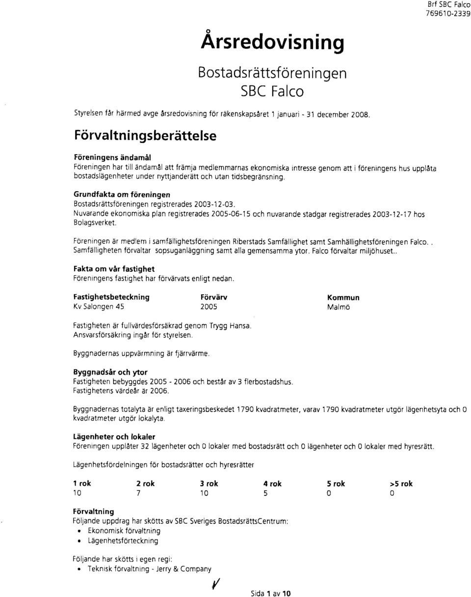 bostadsltigenheter under nyttjanderatt och utan tidsbegrdnsning. Grundfakta om ftireningen Bostadsrittsforeningen registrerades 23-1 2-3.