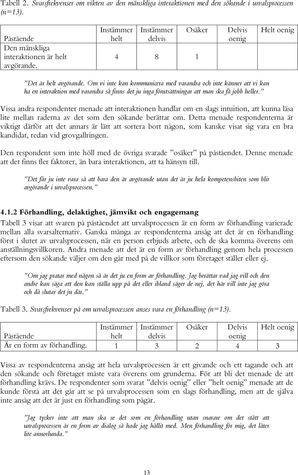 Om vi inte kan kommunicera med varandra och inte känner att vi kan ha en interaktion med varandra så finns det ju inga förutsättningar att man ska få jobb heller.