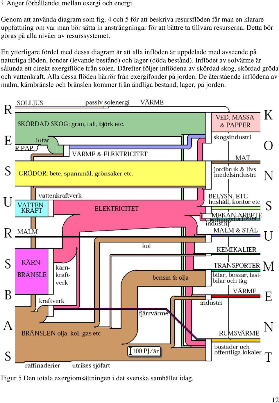 En ytterligare fördel med dessa diagram är att alla inflöden är uppdelade med avseende på naturliga flöden, fonder (levande bestånd) och lager (döda bestånd).