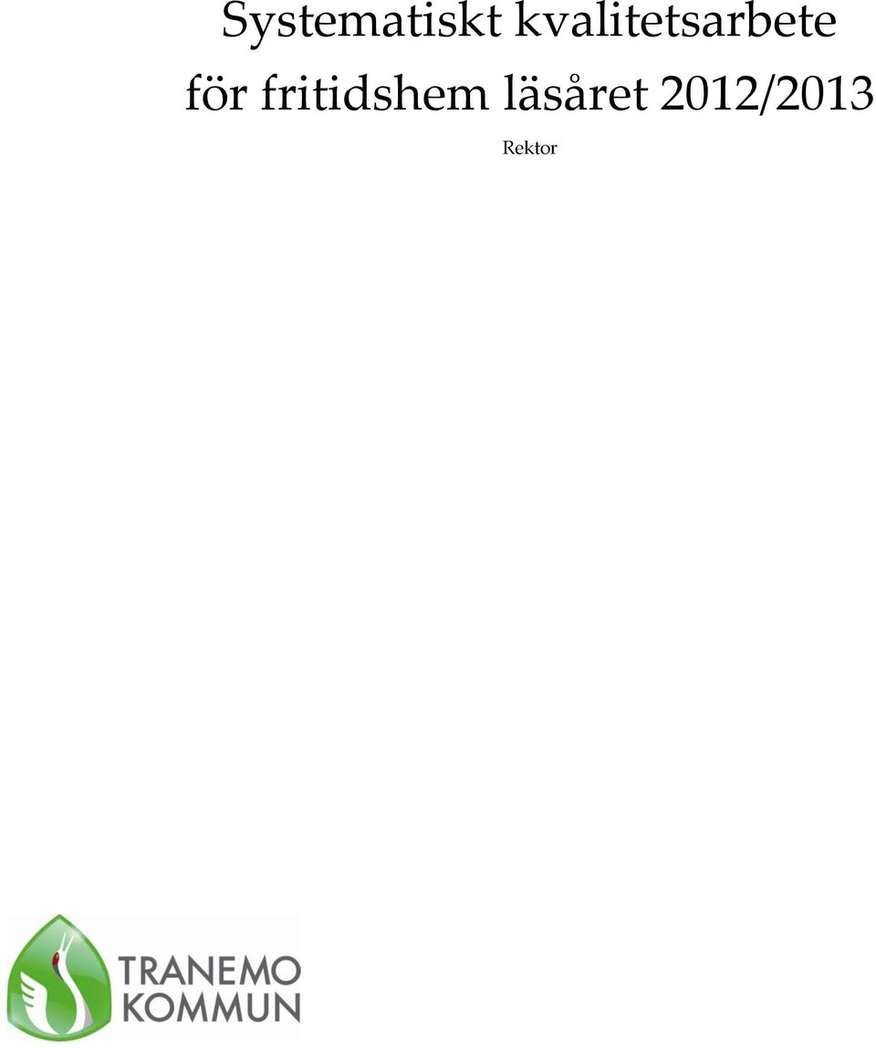 för fritidshem