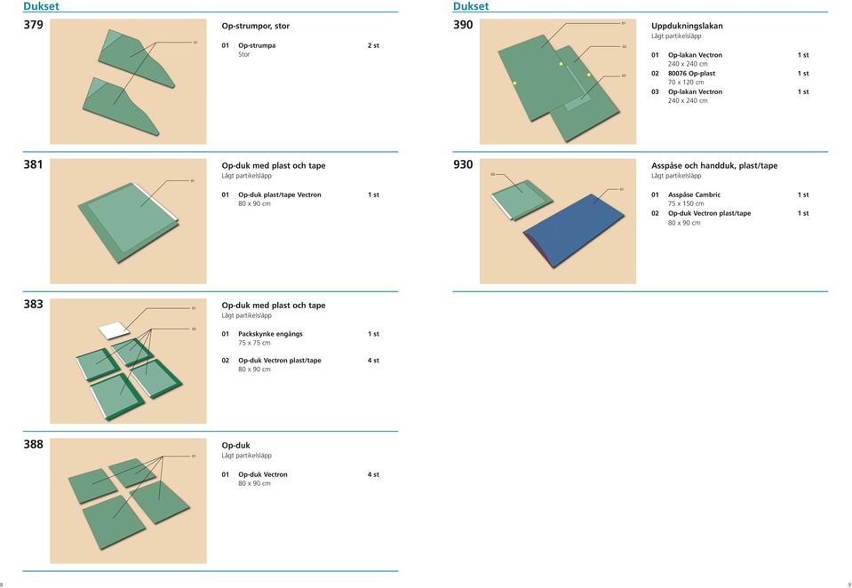 handduk, plast/tape Op-duk plast/tape Vectron 1 st Asspåse Cambric 1 st 75 x 150 cm Op-duk Vectron plast/tape 1 st