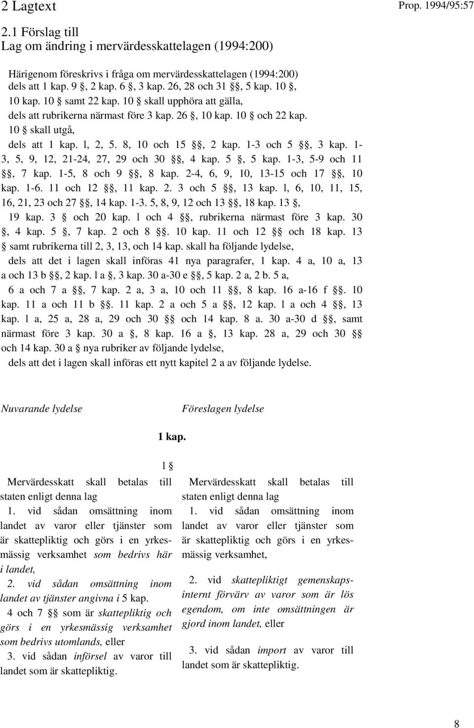 1-3 och 5, 3 kap. 1-3, 5, 9, 12, 21-24, 27, 29 och 30, 4 kap. 5, 5 kap. 1-3, 5-9 och 11, 7 kap. 1-5, 8 och 9, 8 kap. 2-4, 6, 9, 10, 13-15 och 17, 10 kap. 1-6. 11 och 12, 11 kap. 2. 3 och 5, 13 kap.