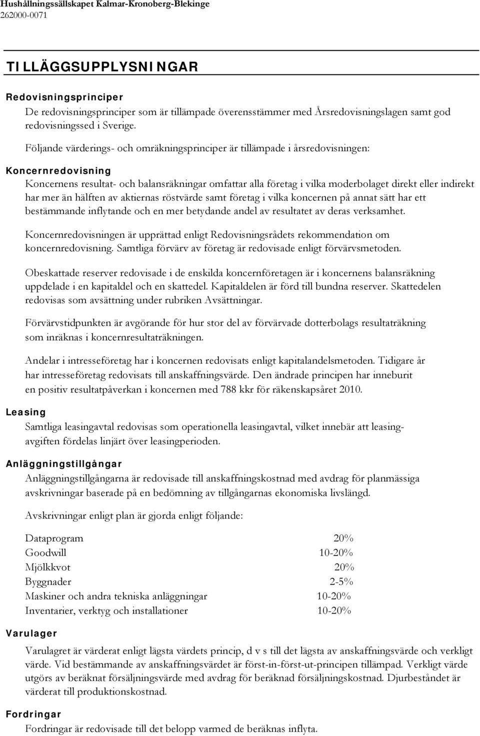 mer än hälften av aktiernas röstvärde samt företag i vilka koncernen på annat sätt har ett bestämmande inflytande och en mer betydande andel av resultatet av deras verksamhet.