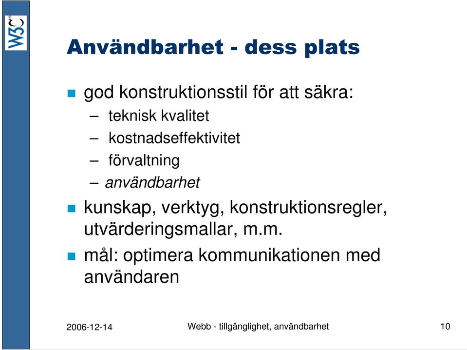 konstruktionsregler, utvärderingsma