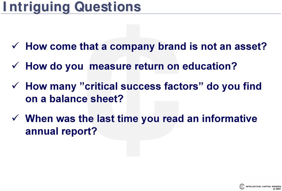 How many critical success factors do you find on a balance