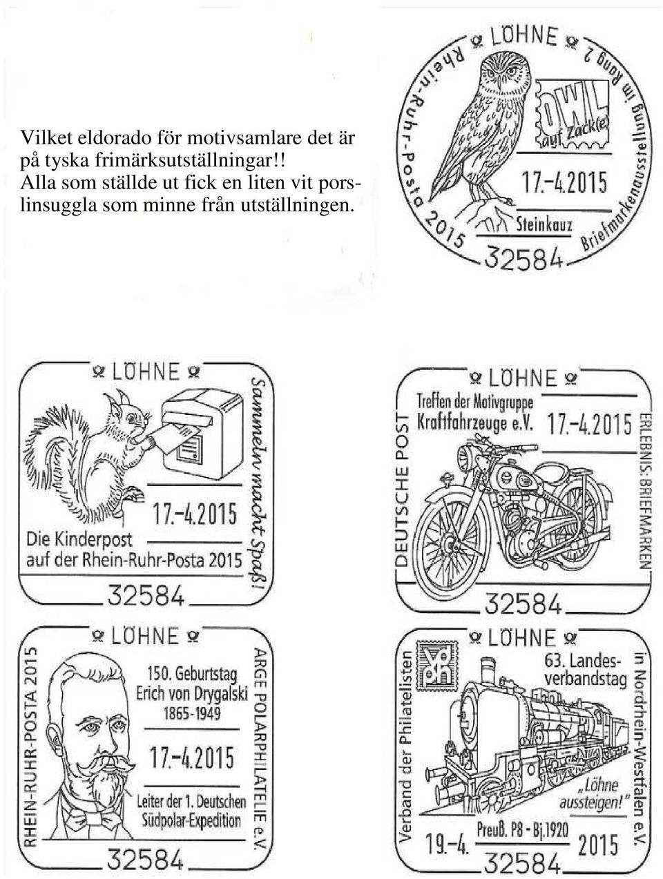 ! Alla som ställde ut fick en liten