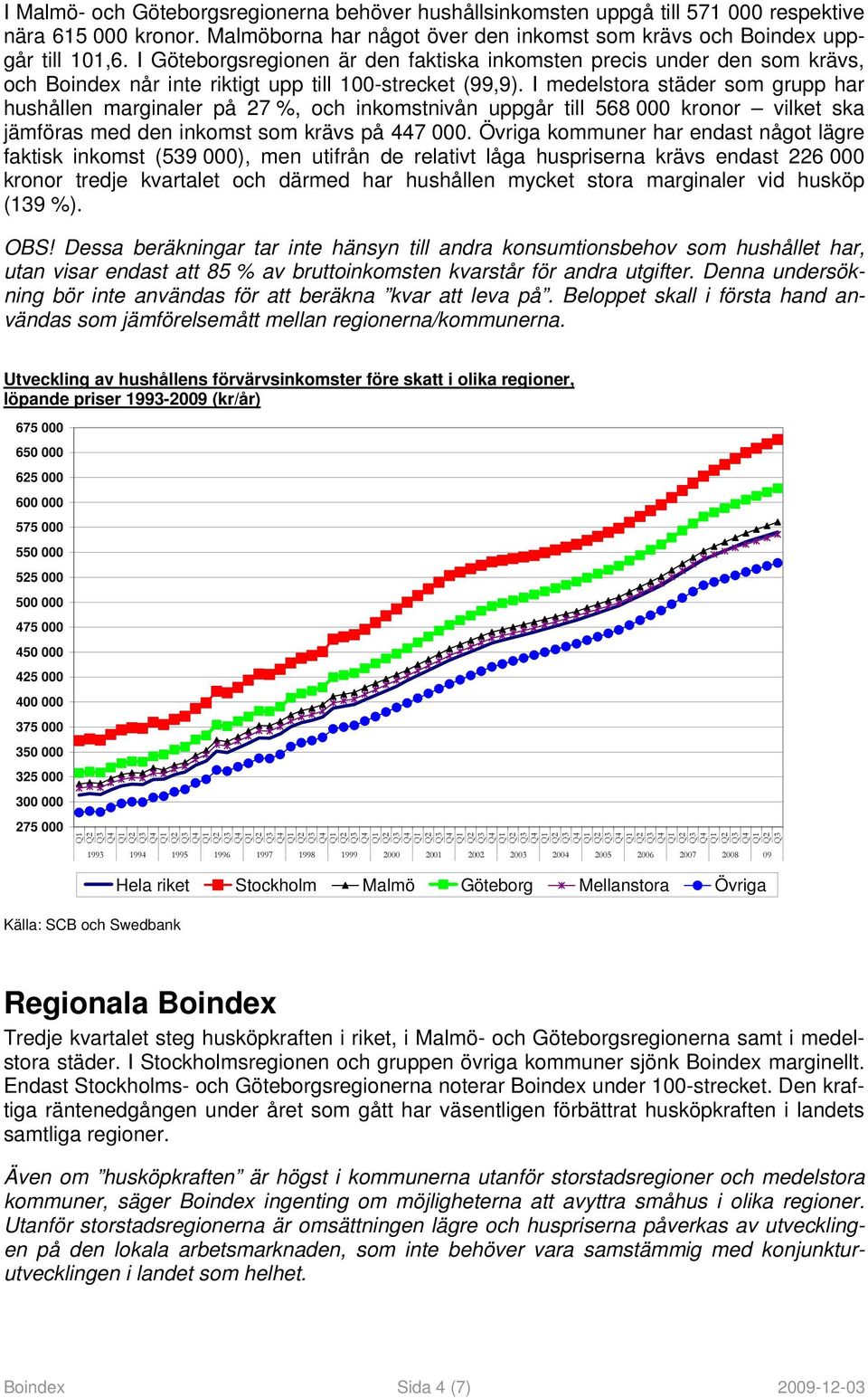 I medelstora städer som grupp har hushållen marginaler på 27 %, och inkomstnivån uppgår till 568 000 kronor vilket ska jämföras med den inkomst som krävs på 447 000.