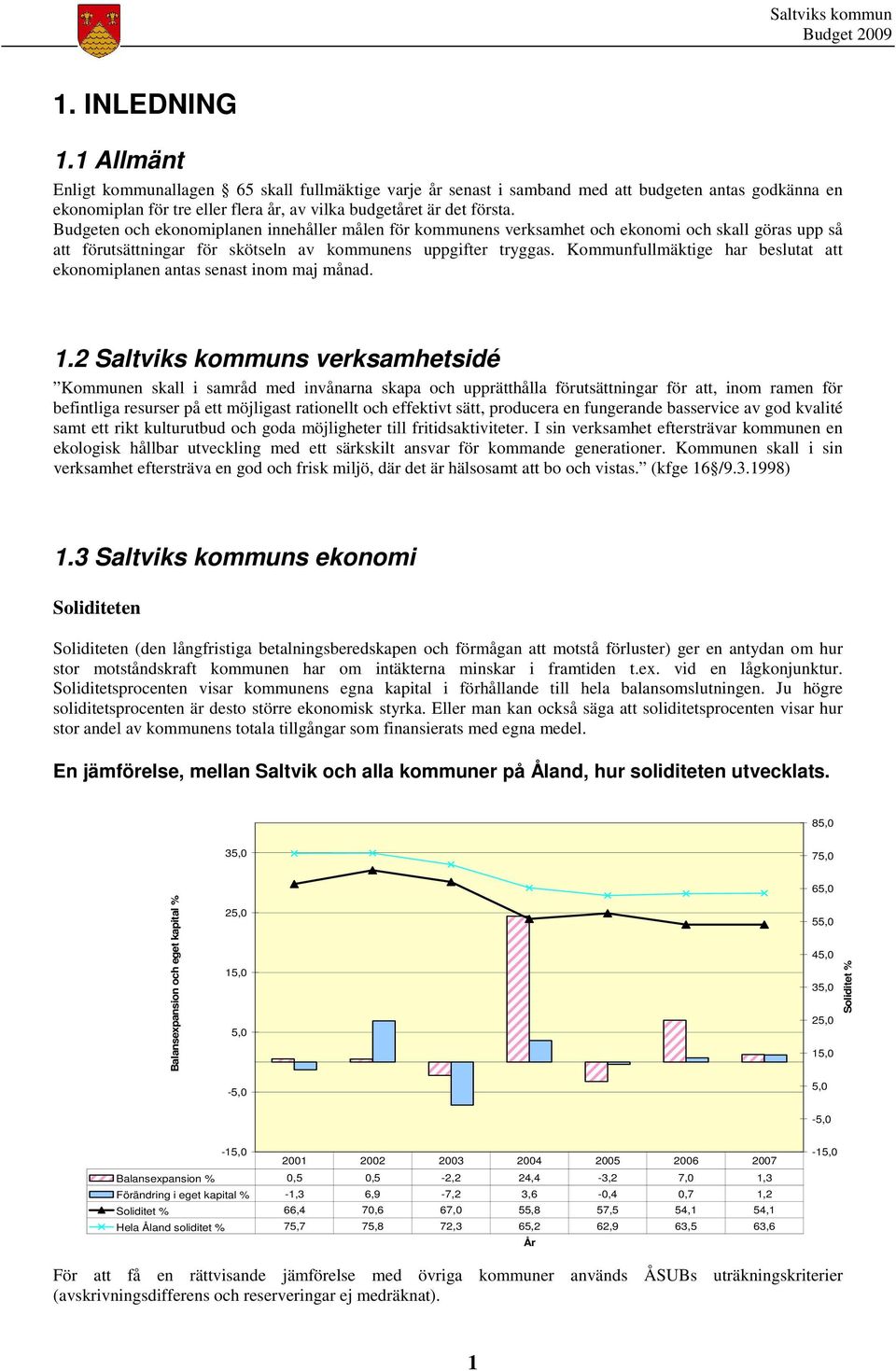 Kommunfullmäktige har beslutat att ekonomiplanen antas senast inom maj månad. 1.