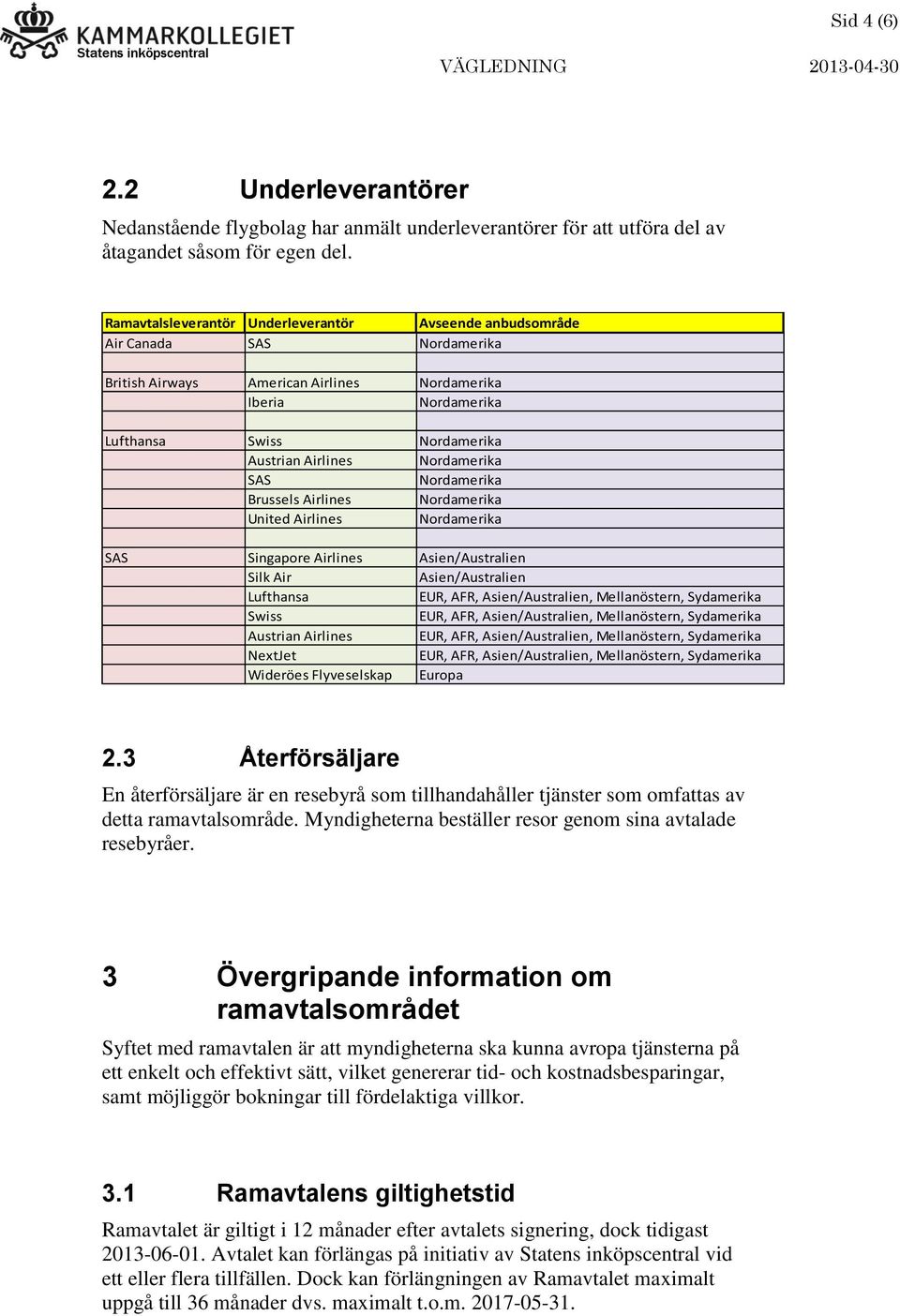 Airlines Asien/Australien Silk Air Asien/Australien Lufthansa EUR, AFR, Asien/Australien, Mellanöstern, Sydamerika Swiss EUR, AFR, Asien/Australien, Mellanöstern, Sydamerika Austrian Airlines EUR,