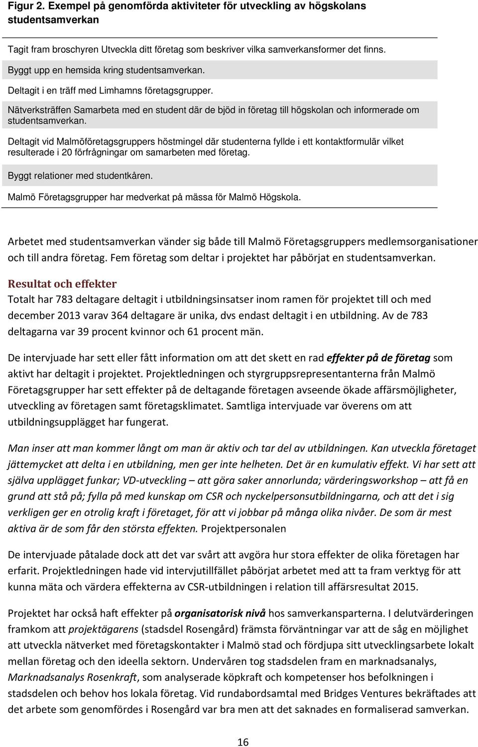 Nätverksträffen Samarbeta med en student där de bjöd in företag till högskolan och informerade om studentsamverkan.