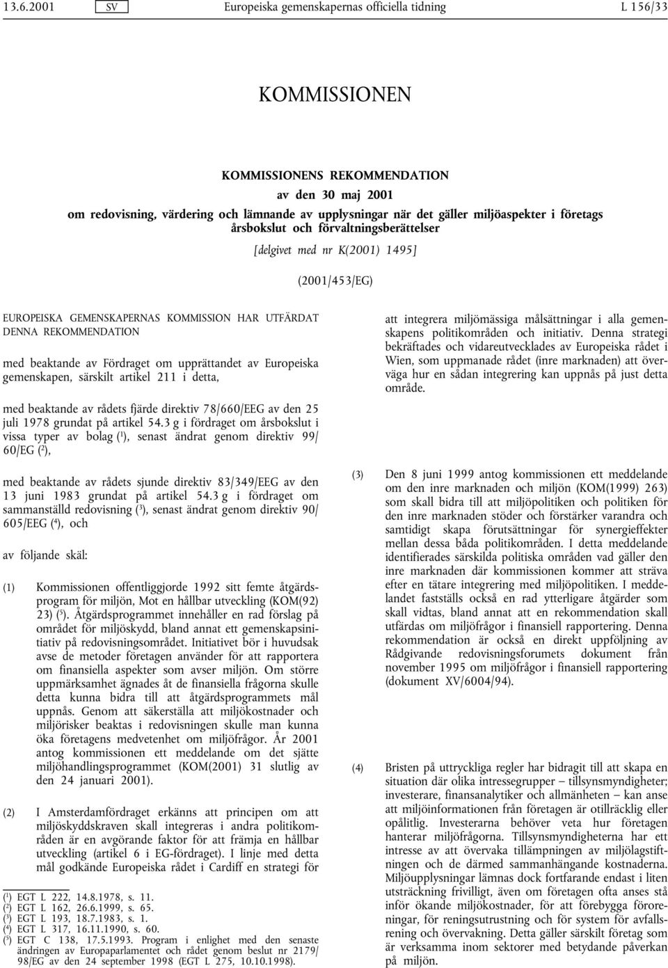 Fördraget om upprättandet av Europeiska gemenskapen, särskilt artikel 211 i detta, med beaktande av rådets fjärde direktiv 78/660/EEG av den 25 juli 1978 grundat på artikel 54.