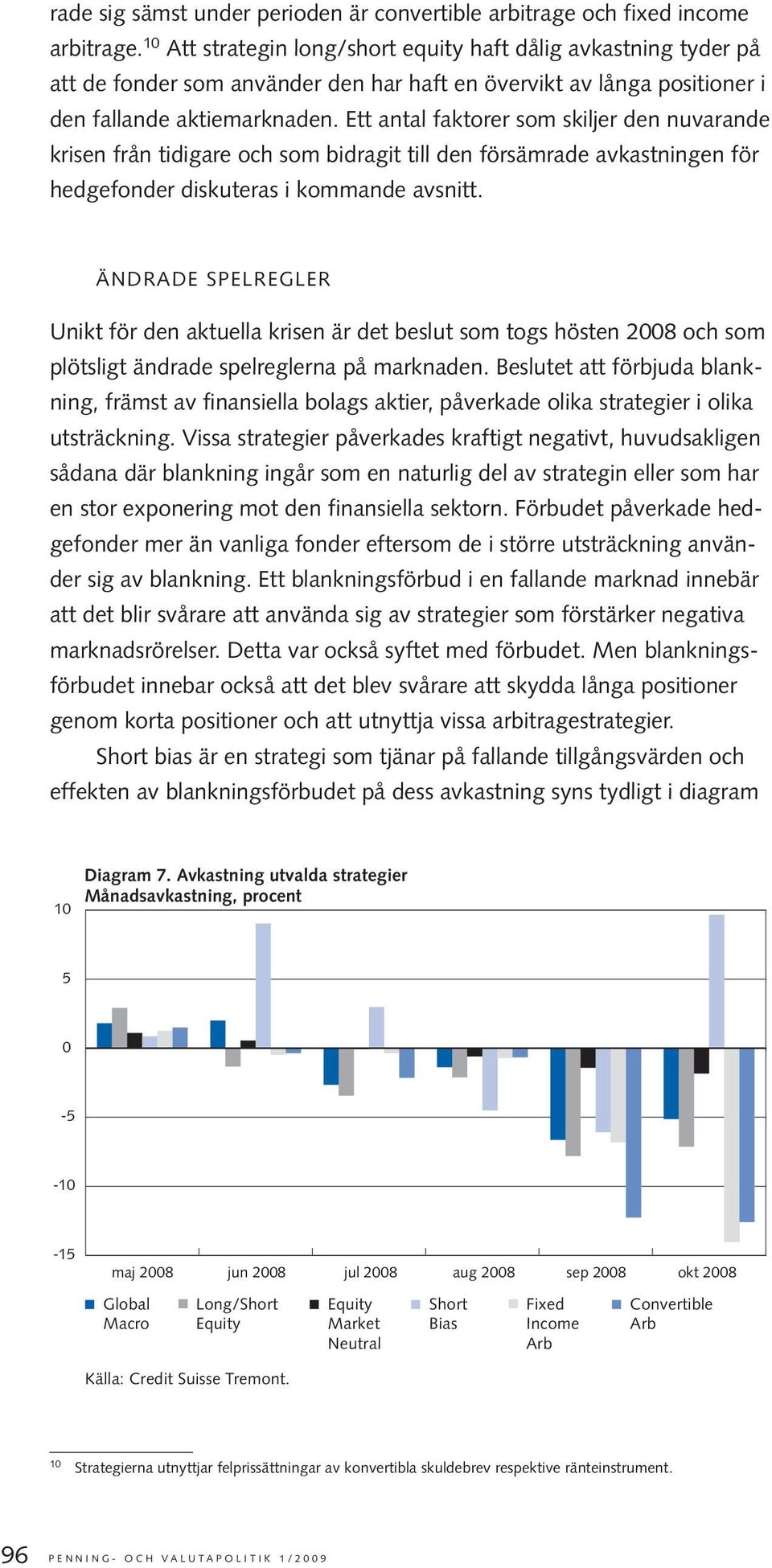 Ett antal faktorer som skiljer den nuvarande krisen från tidigare och som bidragit till den försämrade avkastningen för hedgefonder diskuteras i kommande avsnitt.