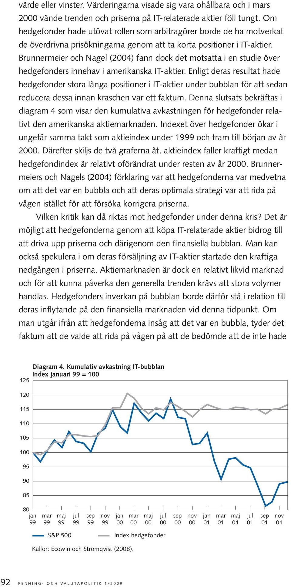 Brunnermeier och Nagel (2004) fann dock det motsatta i en studie över hedgefonders innehav i amerikanska IT-aktier.