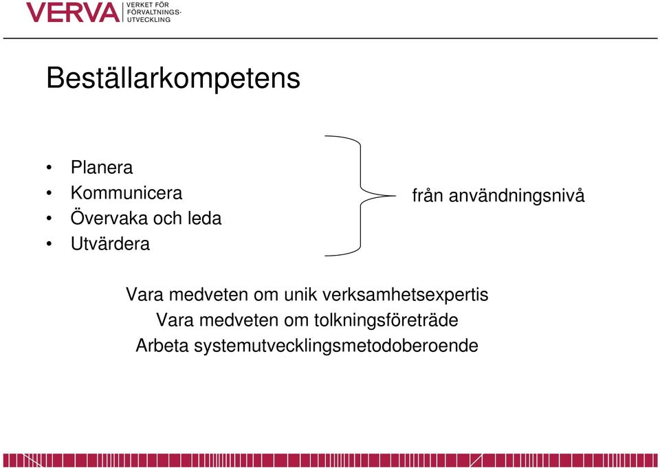 medveten om unik verksamhetsexpertis Vara medveten