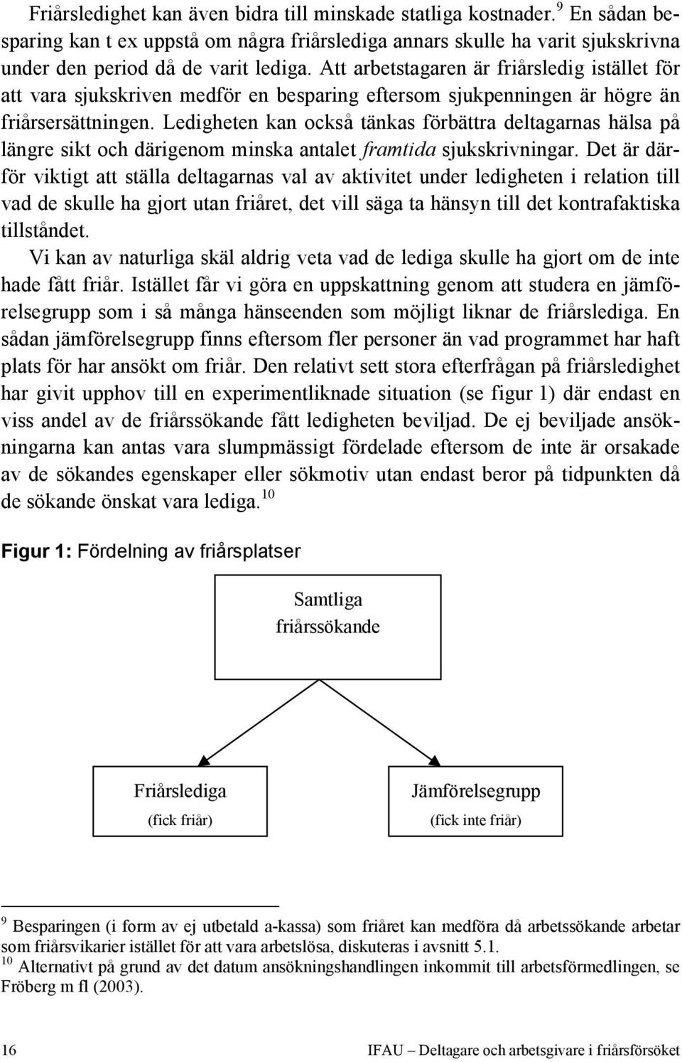 Ledigheten kan också tänkas förbättra deltagarnas hälsa på längre sikt och därigenom minska antalet framtida sjukskrivningar.