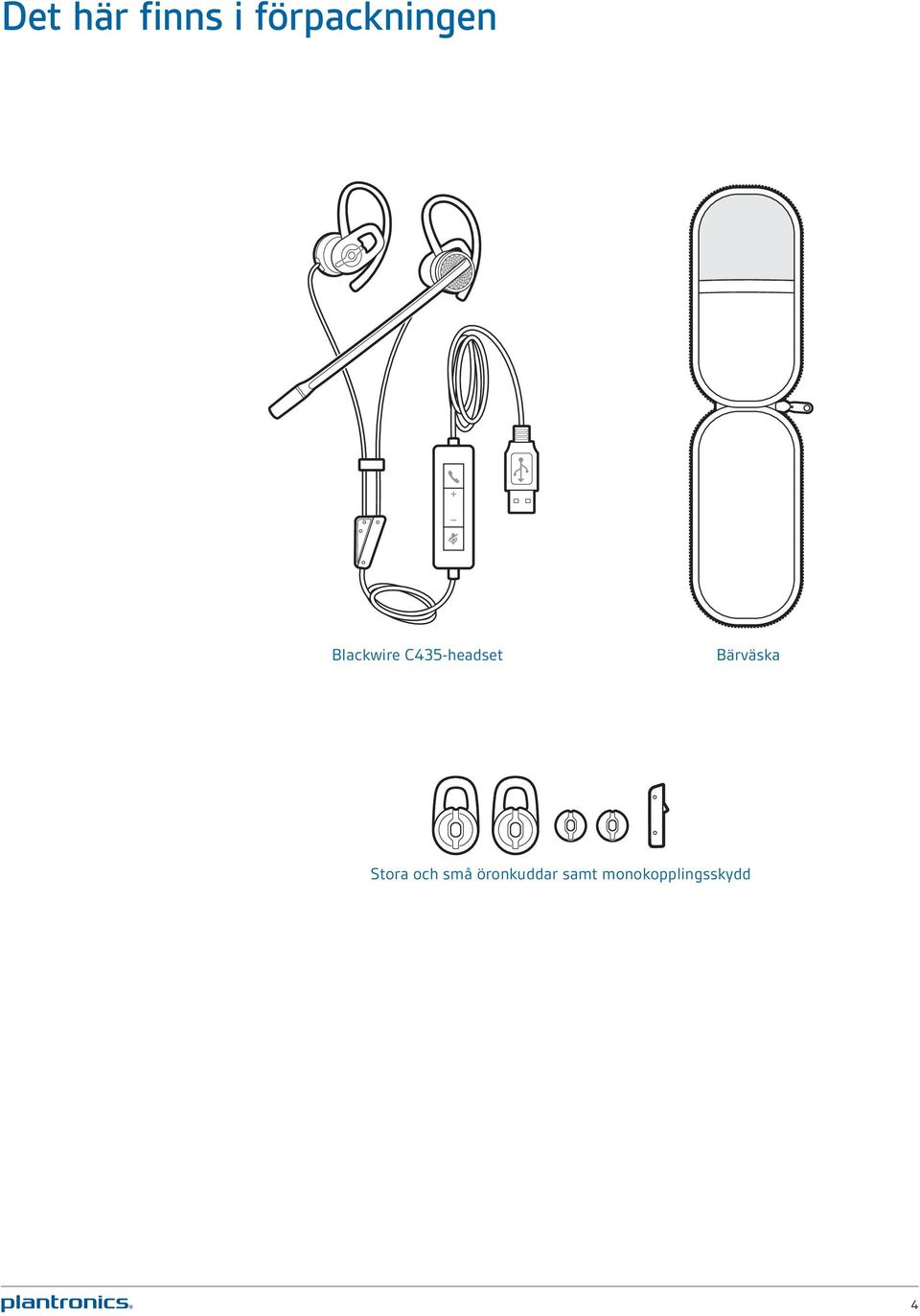 C435-headset Bärväska Stora