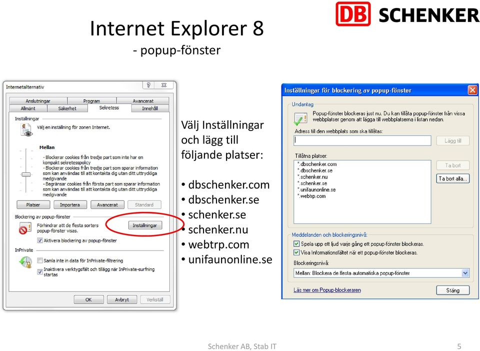 dbschenker.com dbschenker.se schenker.