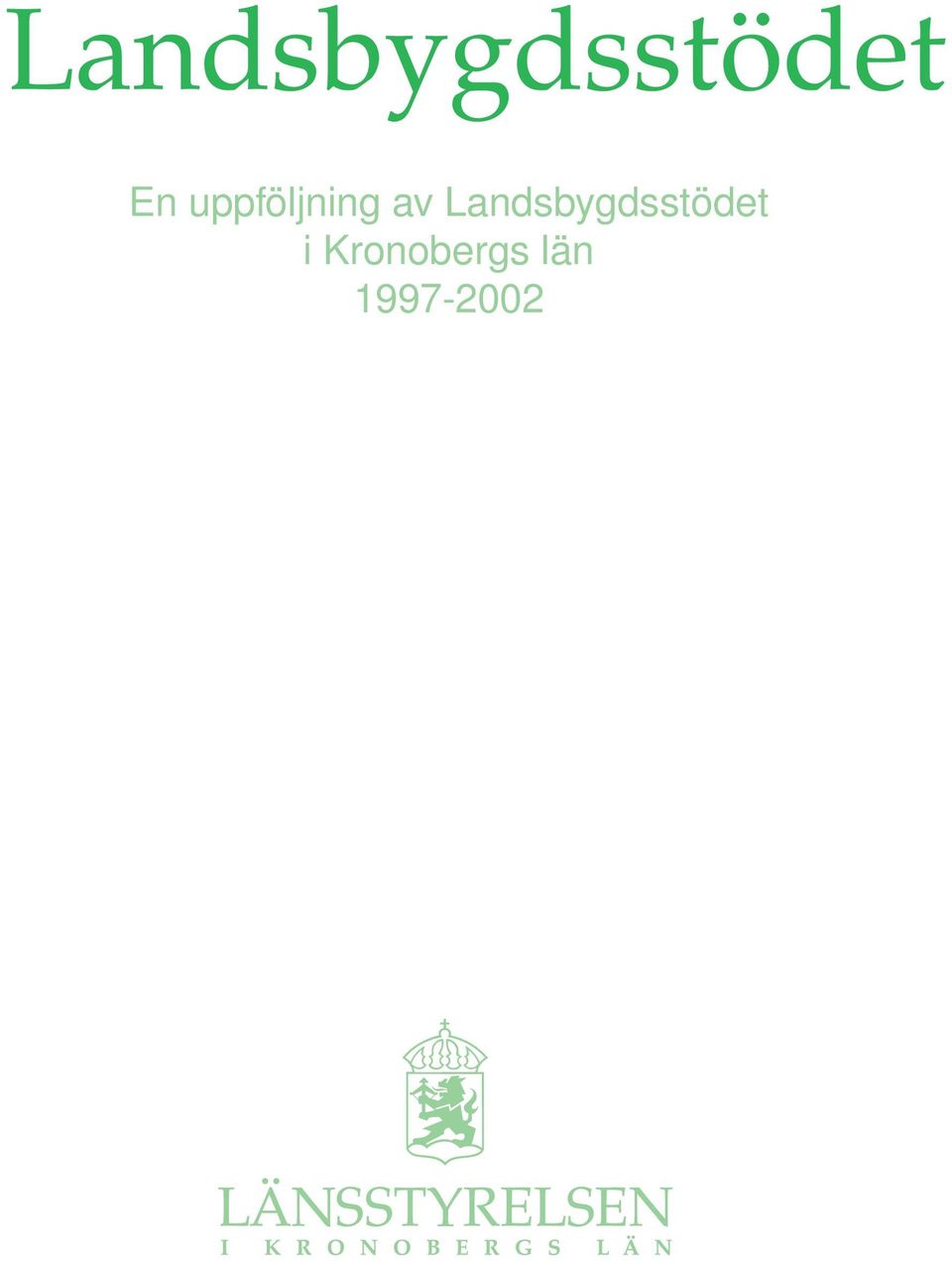 Landsbygdsstödet i