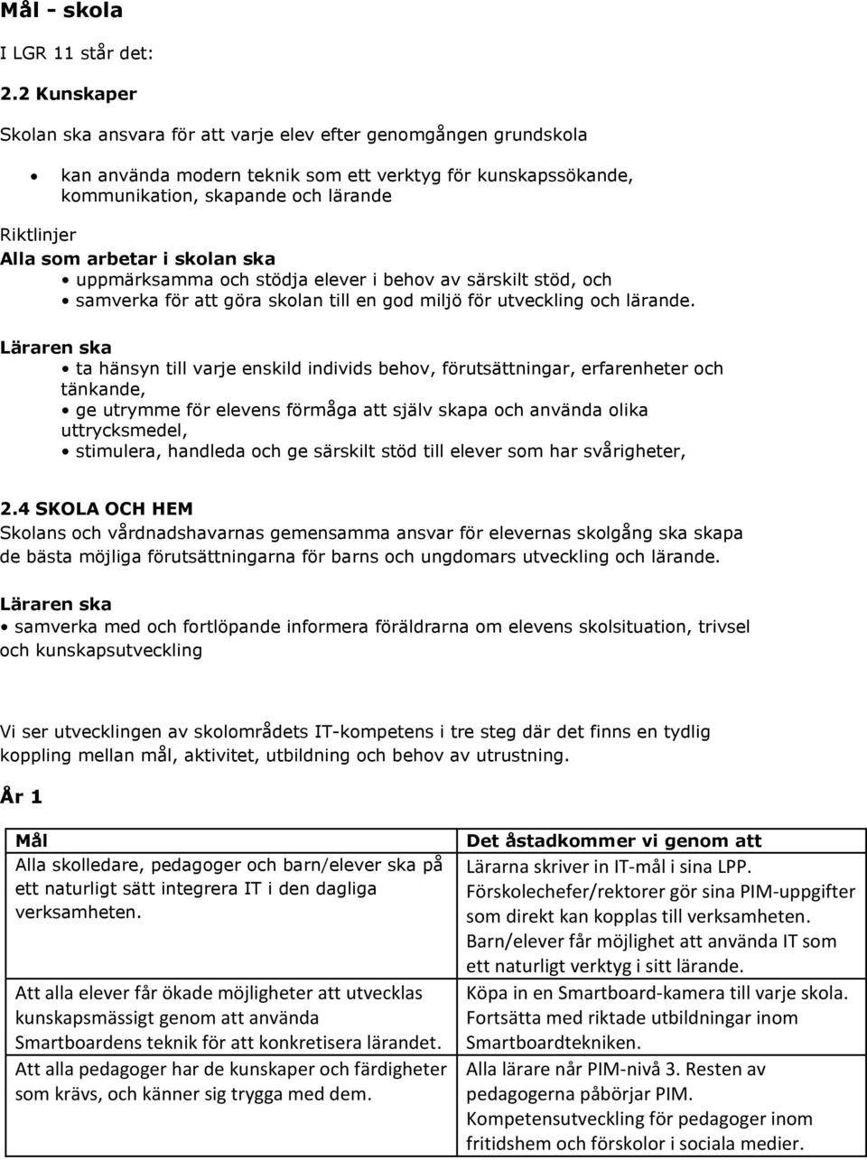 arbetar i skolan ska uppmärksamma och stödja elever i behov av särskilt stöd, och samverka för att göra skolan till en god miljö för utveckling och lärande.