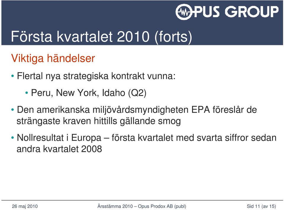 miljövårdsmyndigheten EPA föreslår de strängaste kraven hittills gällande