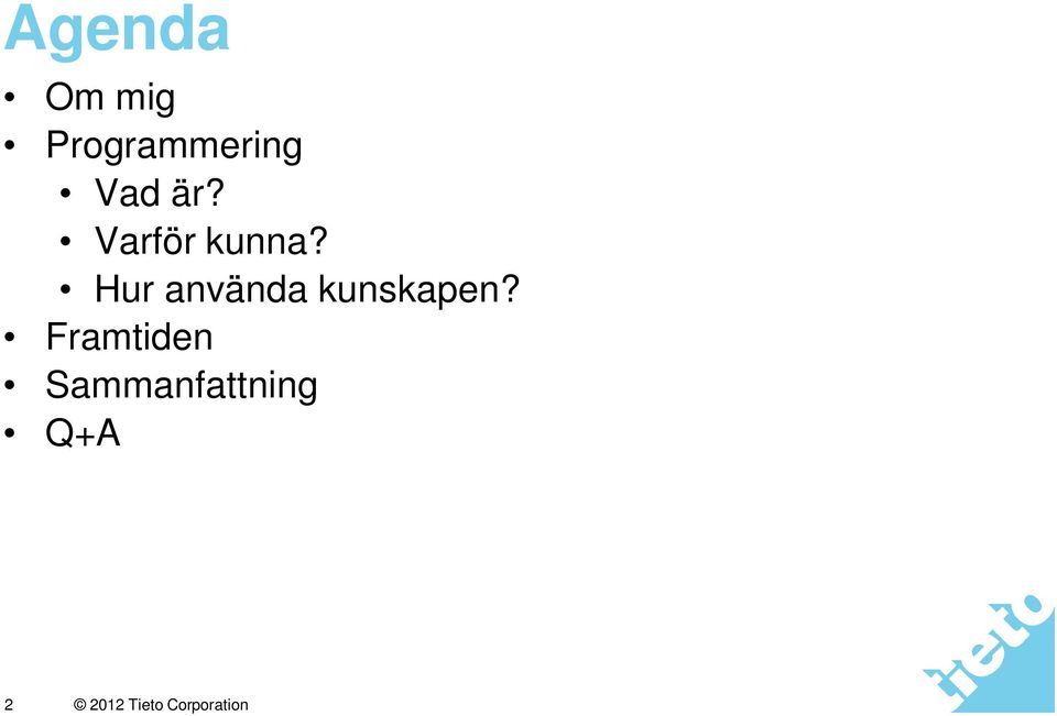 Varför kunna?