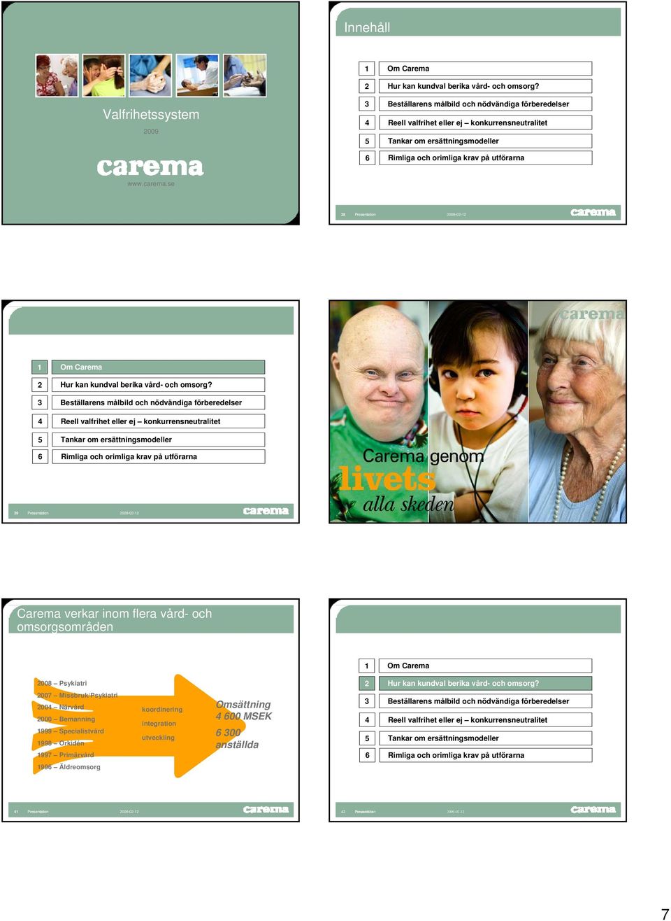 carema.se 38 1 Om Carema 2 Hur kan kundval berika vård- och omsorg?