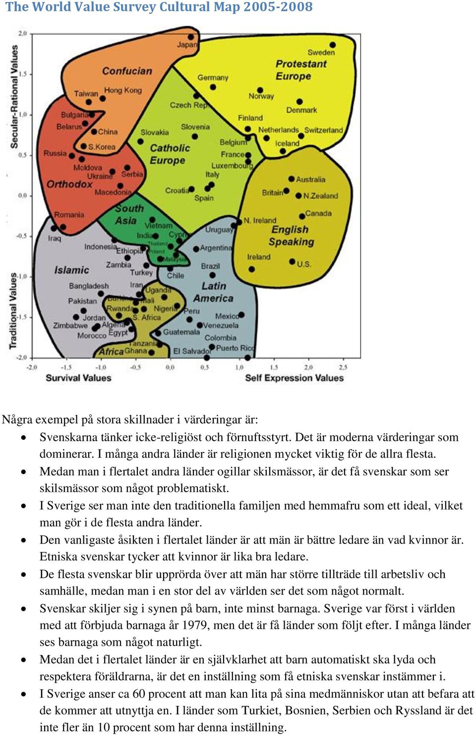 I Sverige ser man inte den traditionella familjen med hemmafru som ett ideal, vilket man gör i de flesta andra länder.