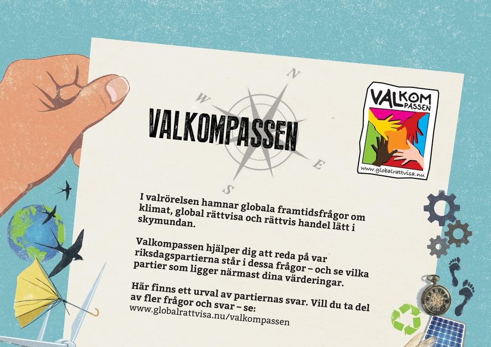 Valkompassen hjälper dig att reda på var riksdagspartierna står i dessa frågor och se vilka