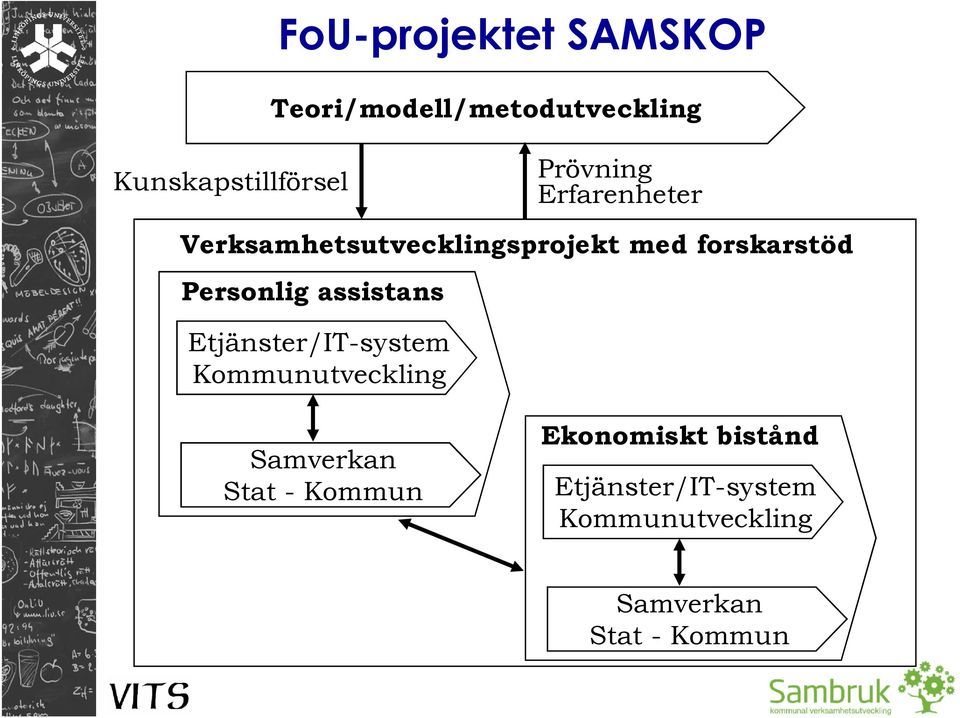 Personlig assistans Etjänster/IT-system Kommunutveckling Samverkan Stat -