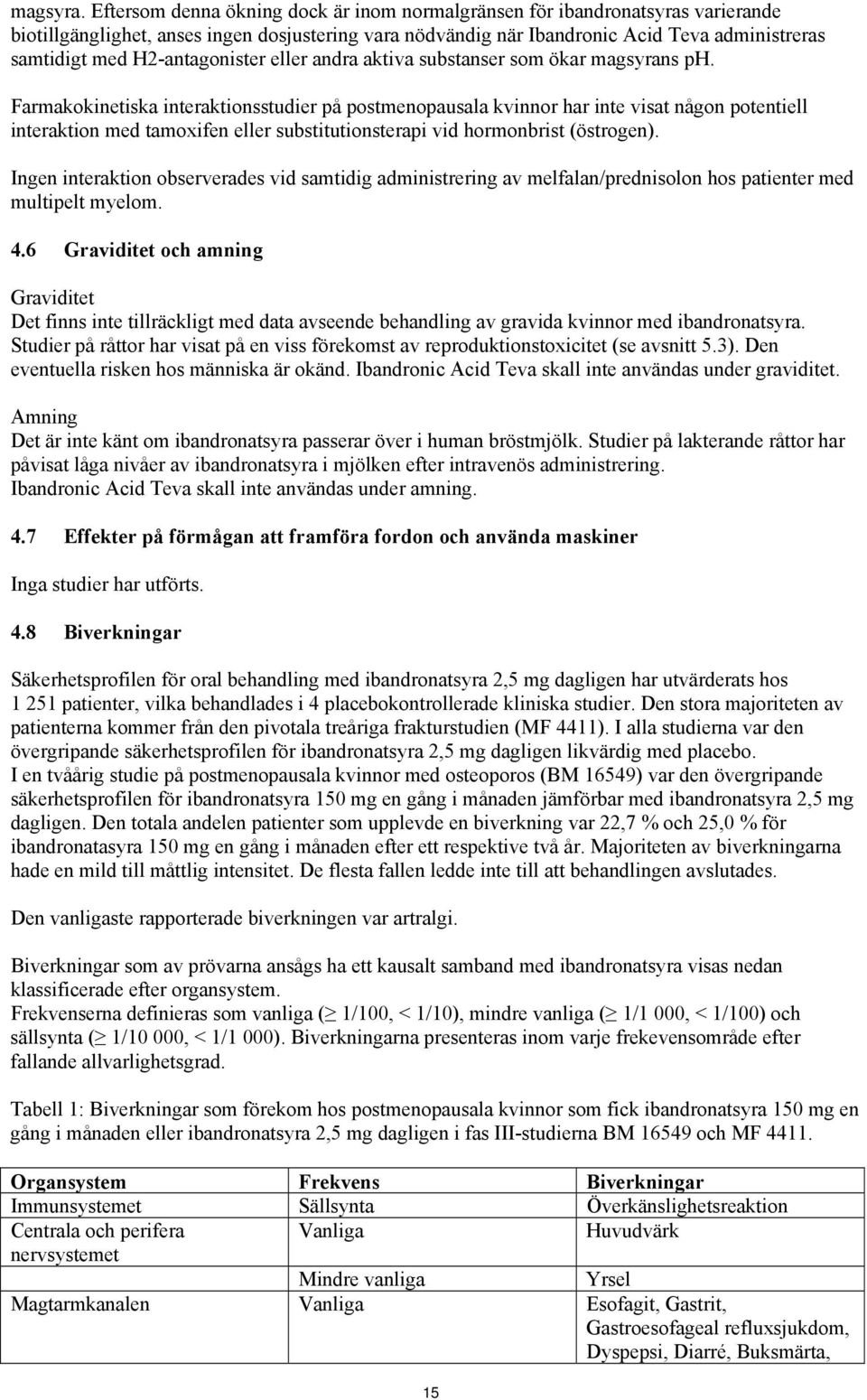 H2-antagonister eller andra aktiva substanser som ökar magsyrans ph.