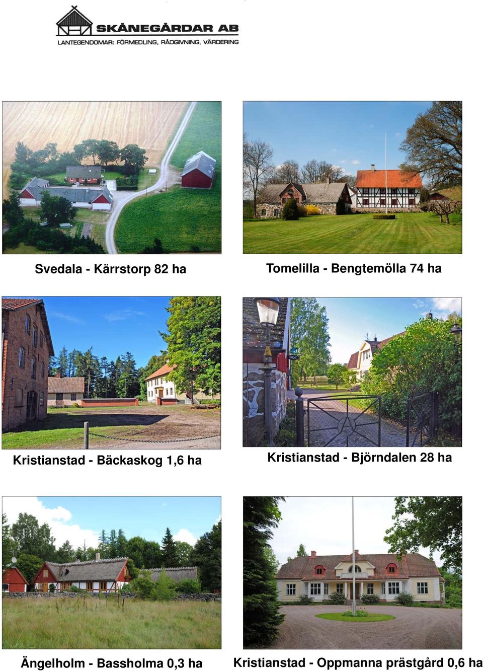 ha Kristianstad - Björndalen 28 ha Ängelholm -