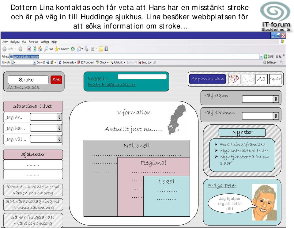 Anpassa sidan Aa Språk Välj region Situationer i livet Jag är.. Information Välj kommun Jag har.. Jag vill Självtester.