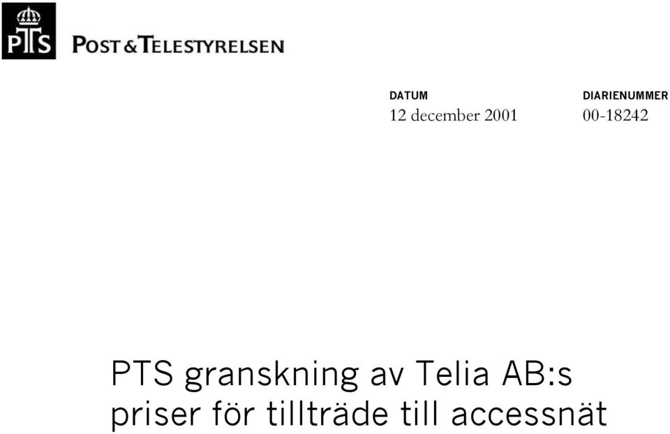 granskning av Telia AB:s