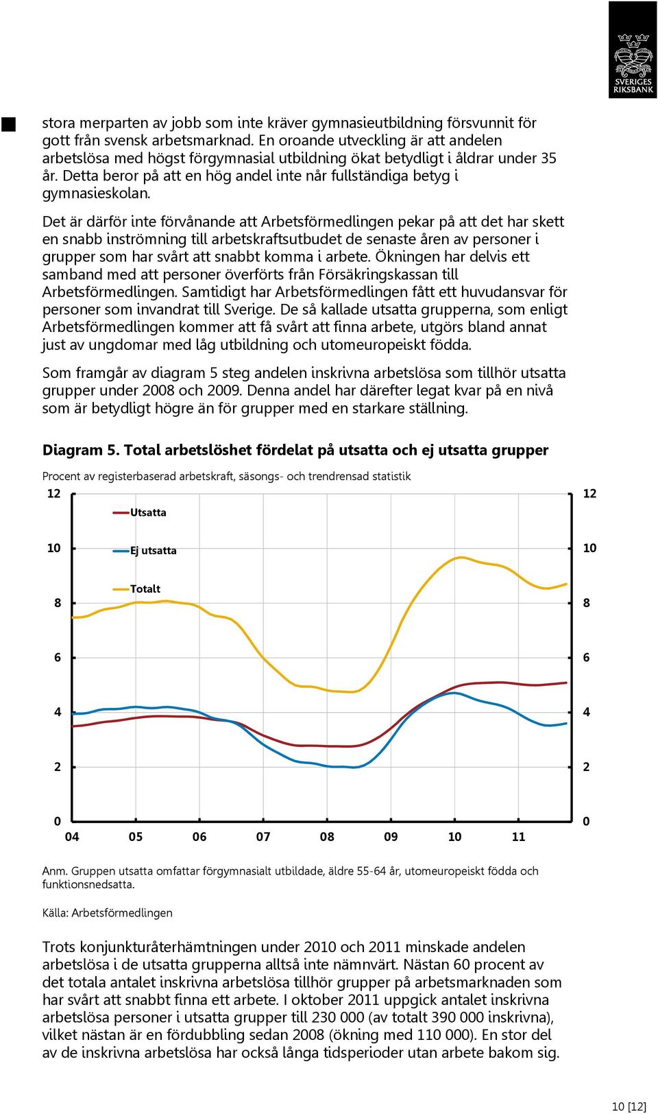 Det är därför inte förvånande att Arbetsförmedlingen pekar på att det har skett en snabb inströmning till arbetskraftsutbudet de senaste åren av personer i grupper som har svårt att snabbt komma i