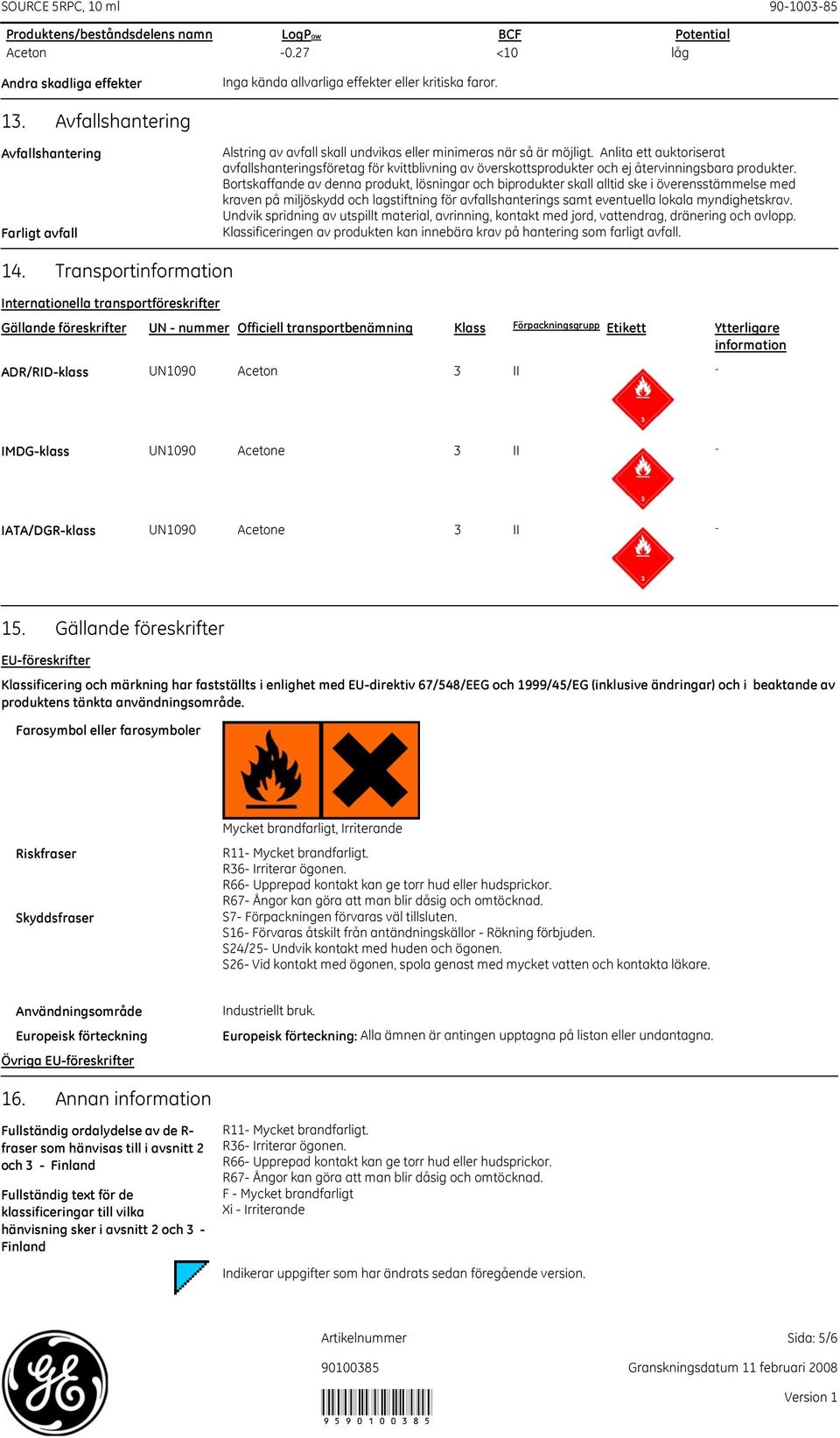 Anlita ett auktoriserat avfallshanteringsföretag för kvittblivning av överskottsprodukter och ej återvinningsbara produkter.