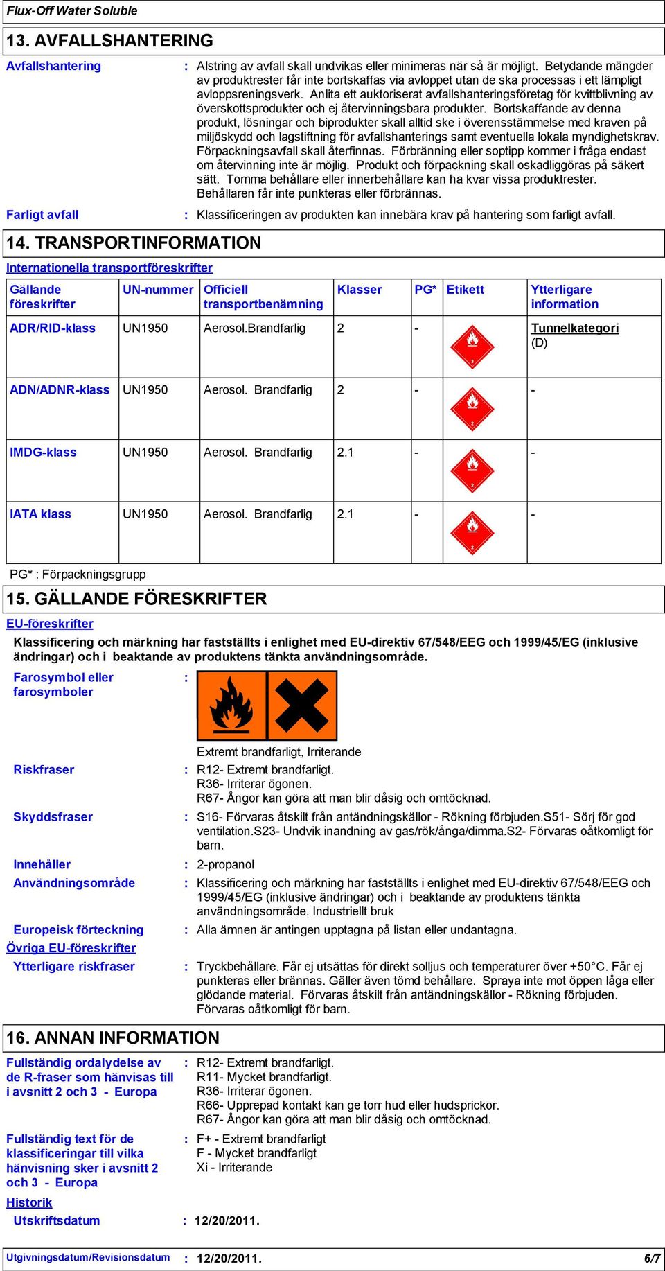 Anlita ett auktoriserat avfallshanteringsföretag för kvittblivning av överskottsprodukter och ej återvinningsbara produkter.