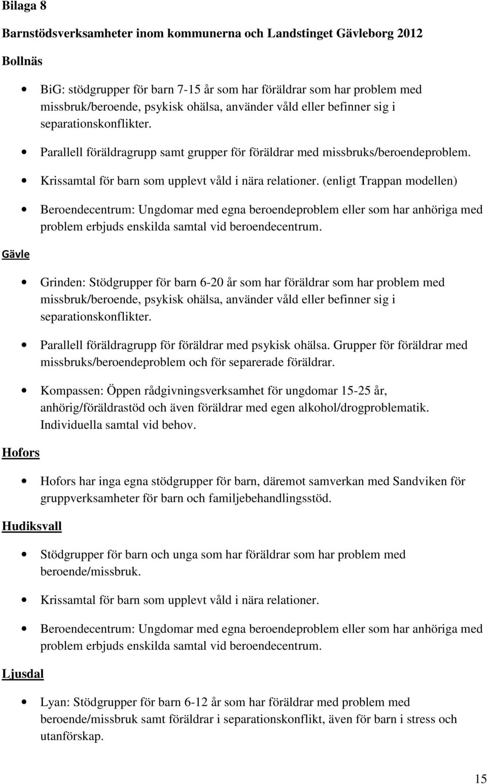 Krissamtal för barn som upplevt våld i nära relationer.