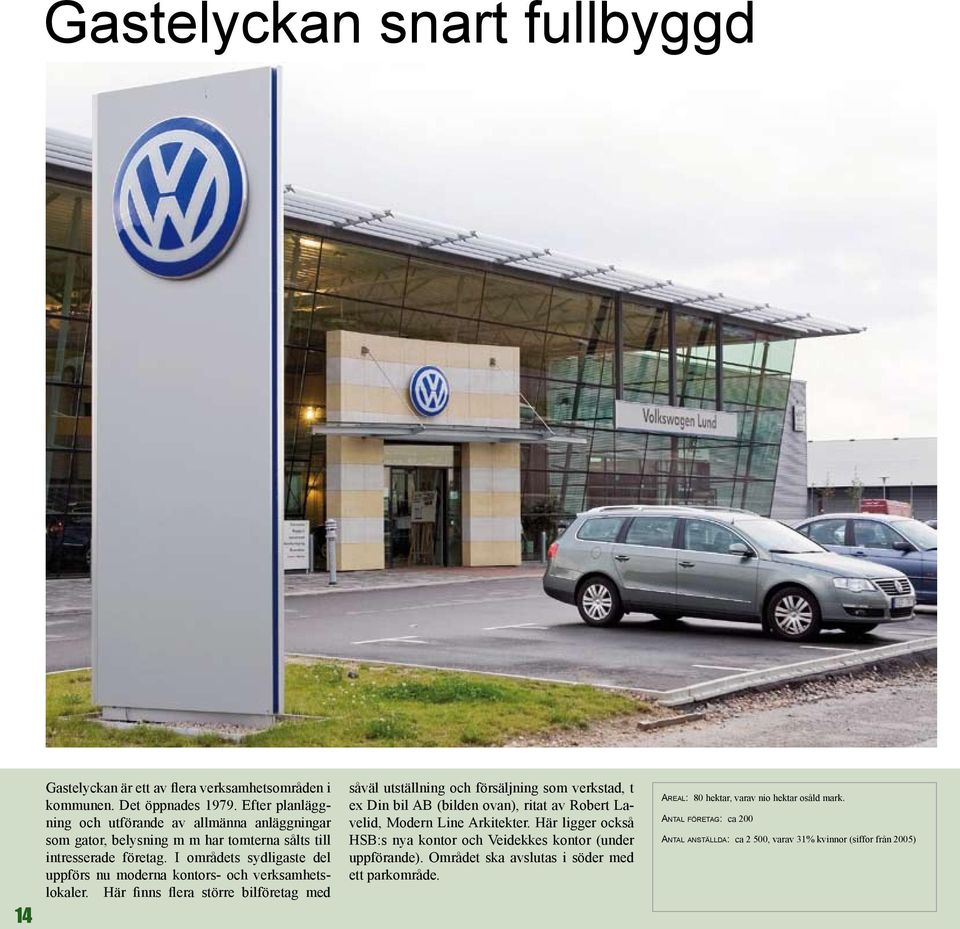 I områdets sydligaste del uppförs nu moderna kontors- och verksamhetslokaler.