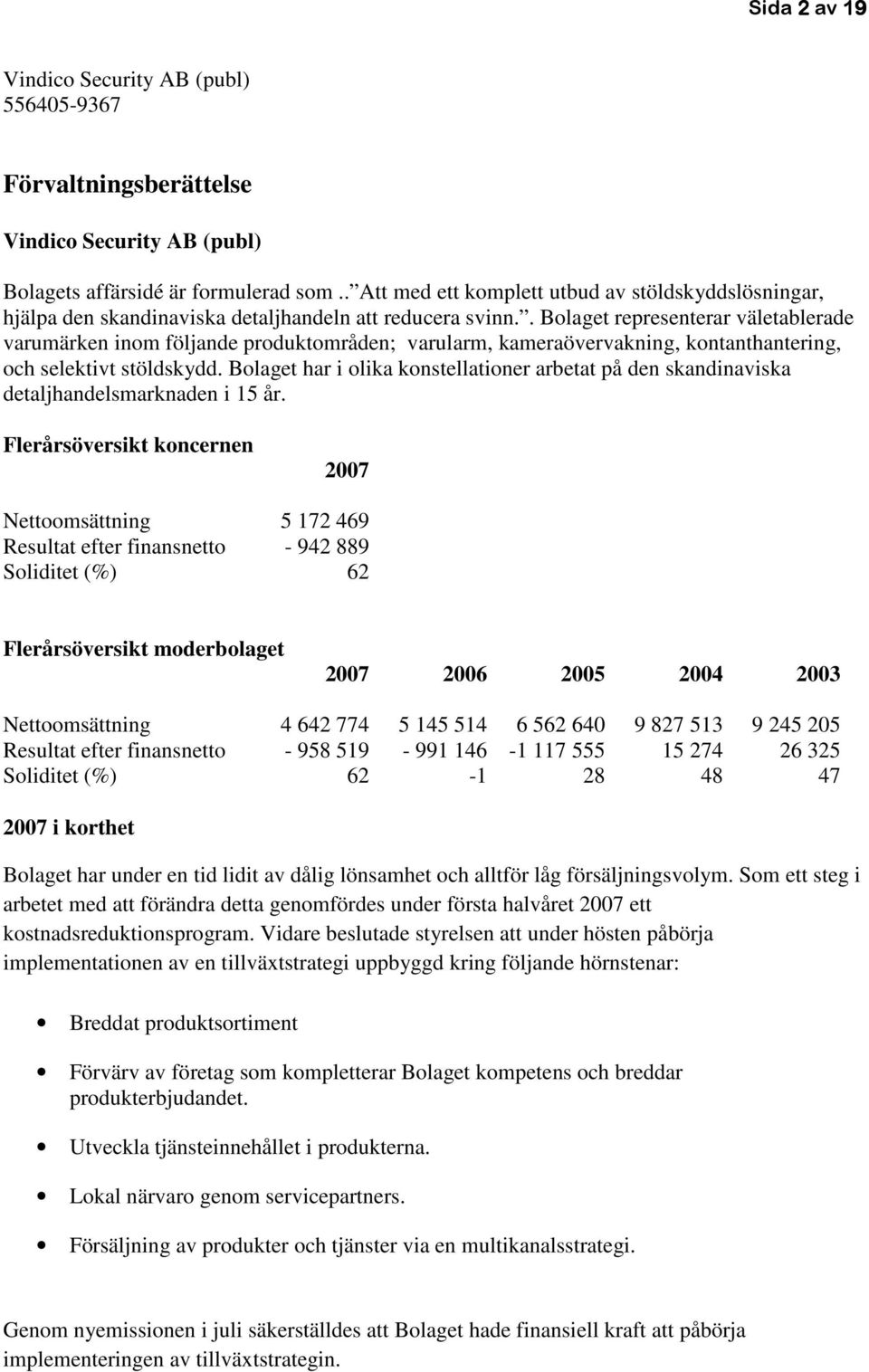 Bolaget har i olika konstellationer arbetat på den skandinaviska detaljhandelsmarknaden i 15 år.