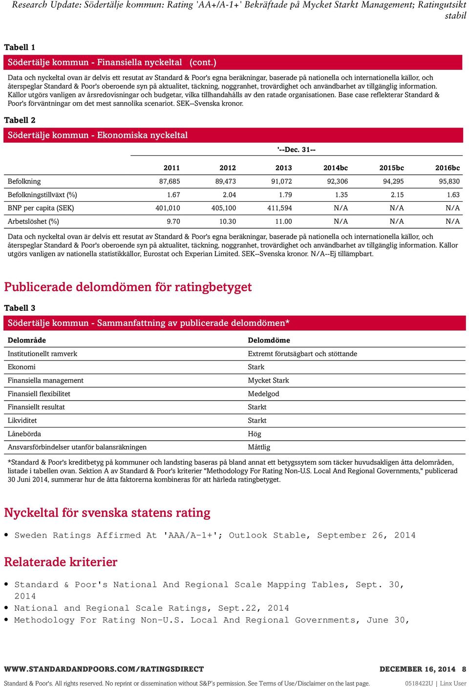 aktualitet, täckning, noggranhet, trovärdighet och användbarhet av tillgänglig information. Källor utgörs vanligen av årsredovisningar och budgetar, vilka tillhandahålls av den ratade organisationen.