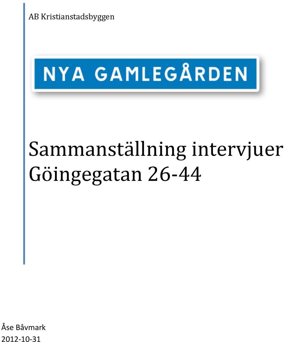 Sammanställning