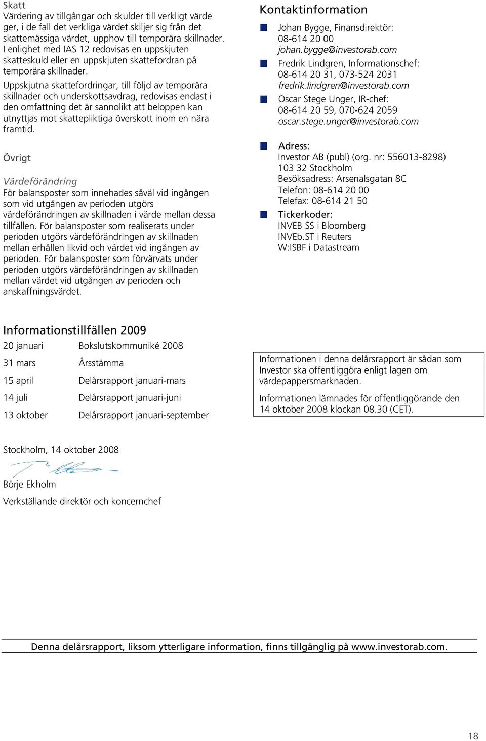 Uppskjutna skattefordringar, till följd av temporära skillnader och underskottsavdrag, redovisas endast i den omfattning det är sannolikt att beloppen kan utnyttjas mot skattepliktiga överskott inom