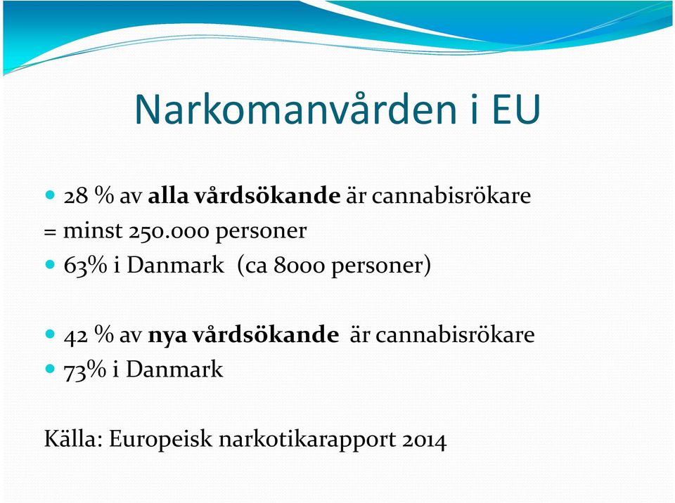 000 personer 63% i Danmark (ca 8000 personer) 42 % av