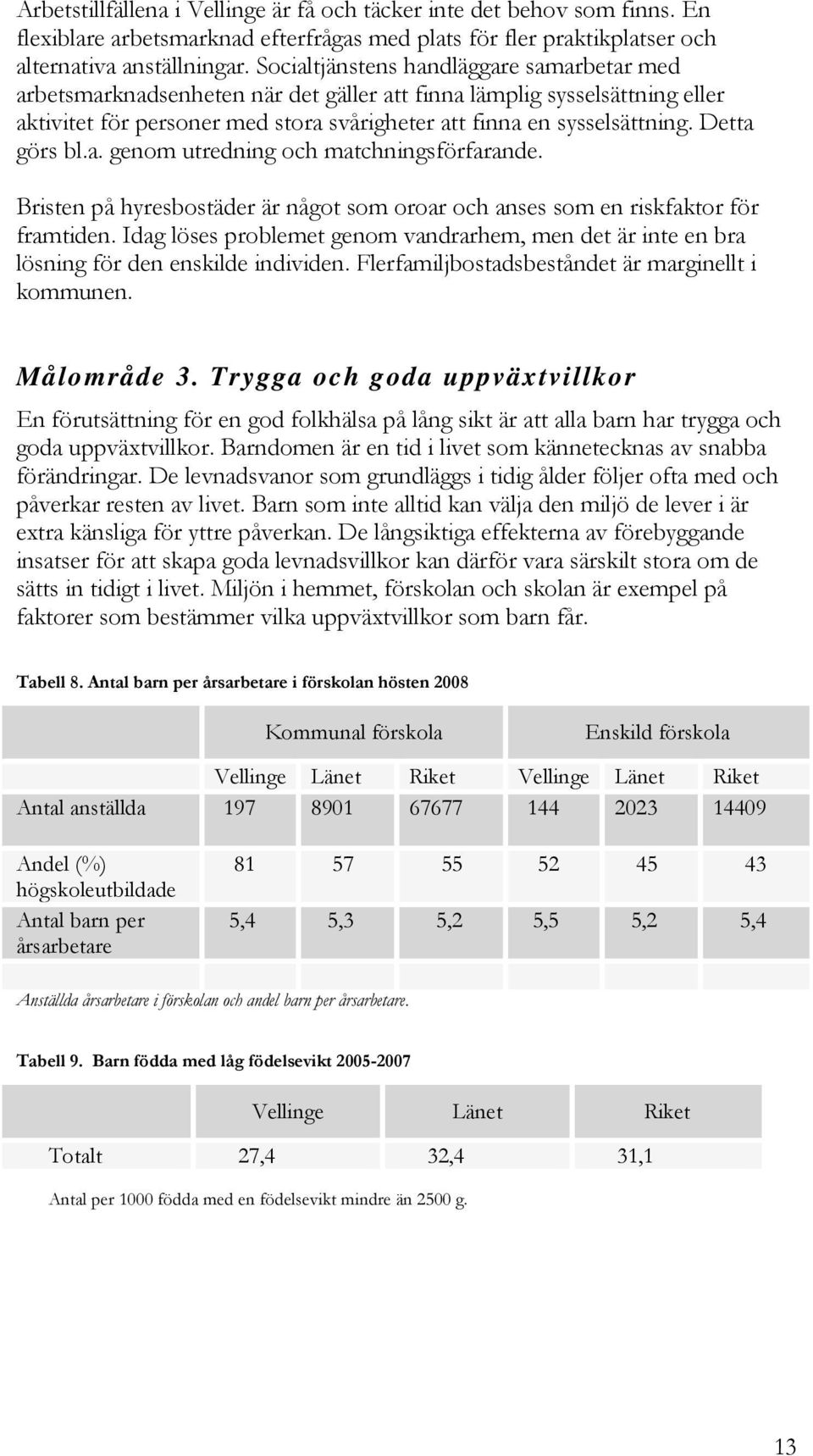 Detta görs bl.a. genom utredning och matchningsförfarande. Bristen på hyresbostäder är något som oroar och anses som en riskfaktor för framtiden.