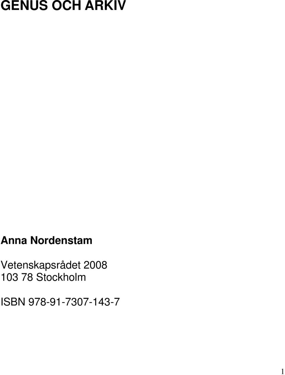 Vetenskapsrådet 2008
