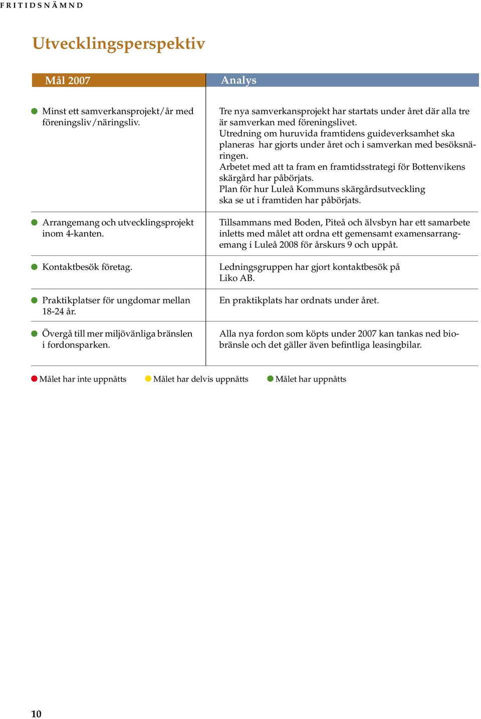 Utredning om huruvida framtidens guideverksamhet ska planeras har gjorts under året och i samverkan med besöksnäringen.