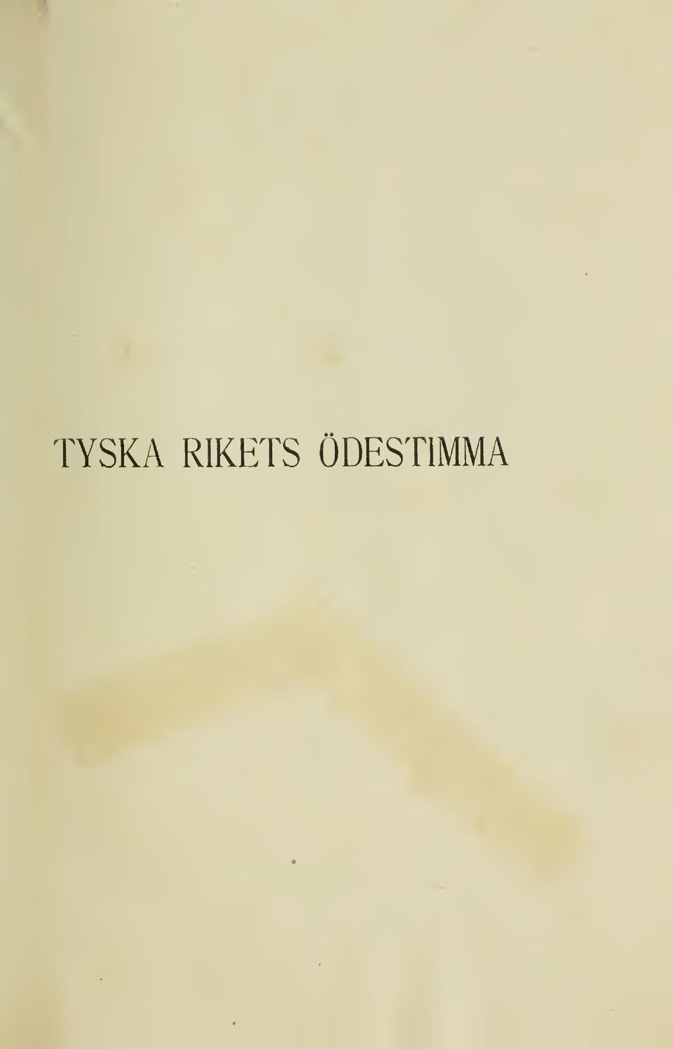 ÖDESTIMMA