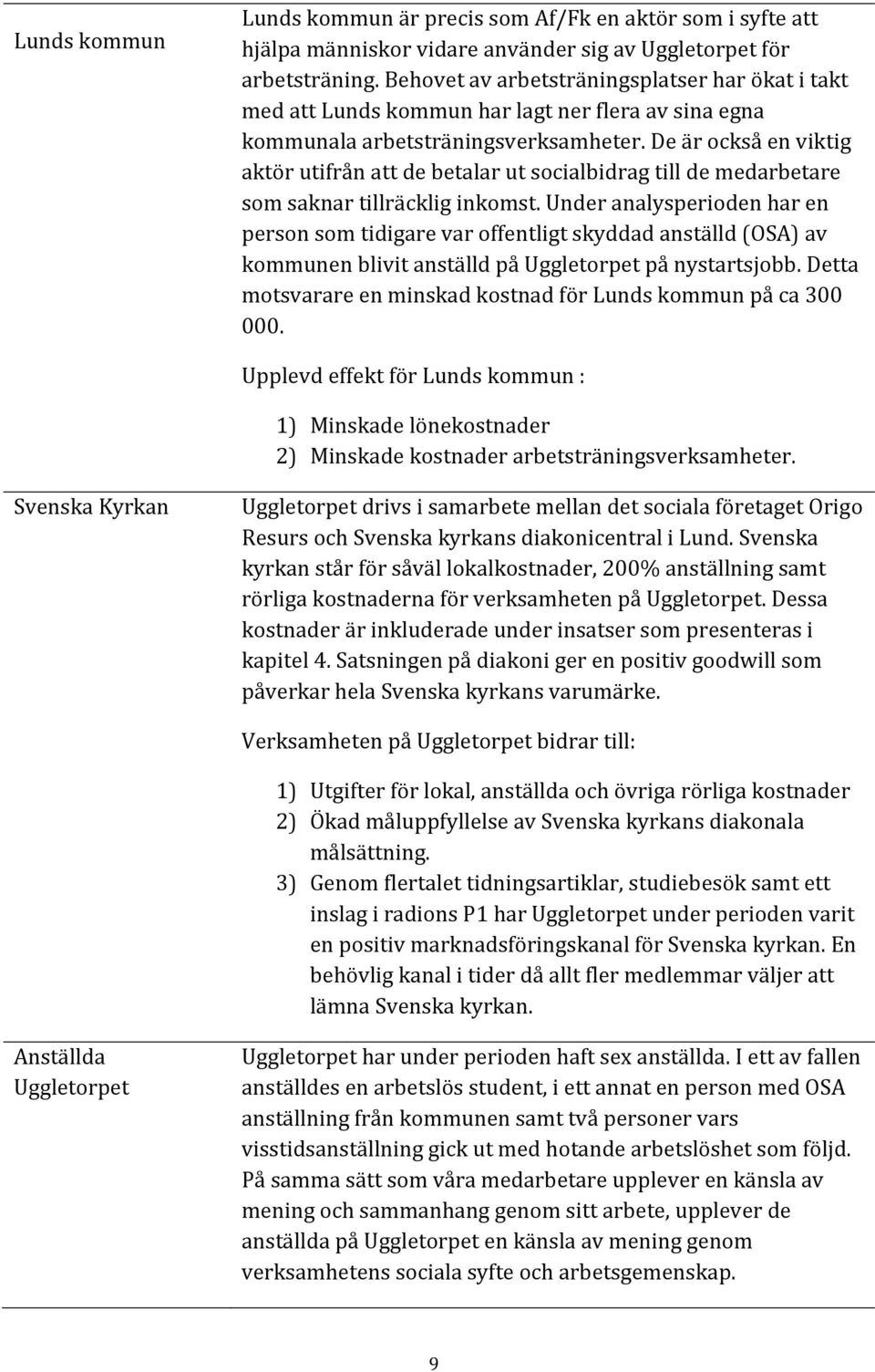 De är också en viktig aktör utifrån att de betalar ut socialbidrag till de medarbetare som saknar tillräcklig inkomst.