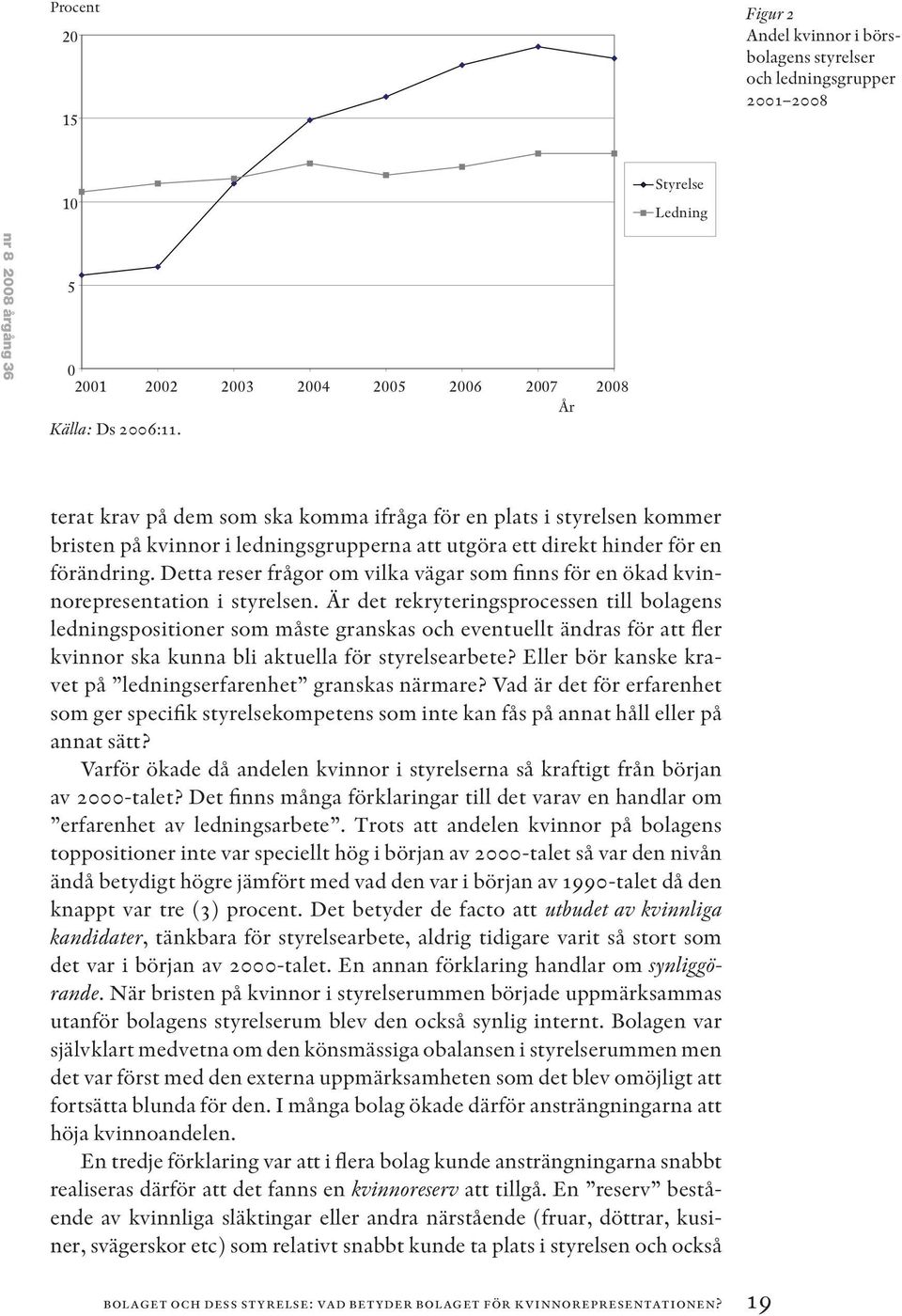 Detta reser frågor om vilka vägar som finns för en ökad kvinnorepresentation i styrelsen.